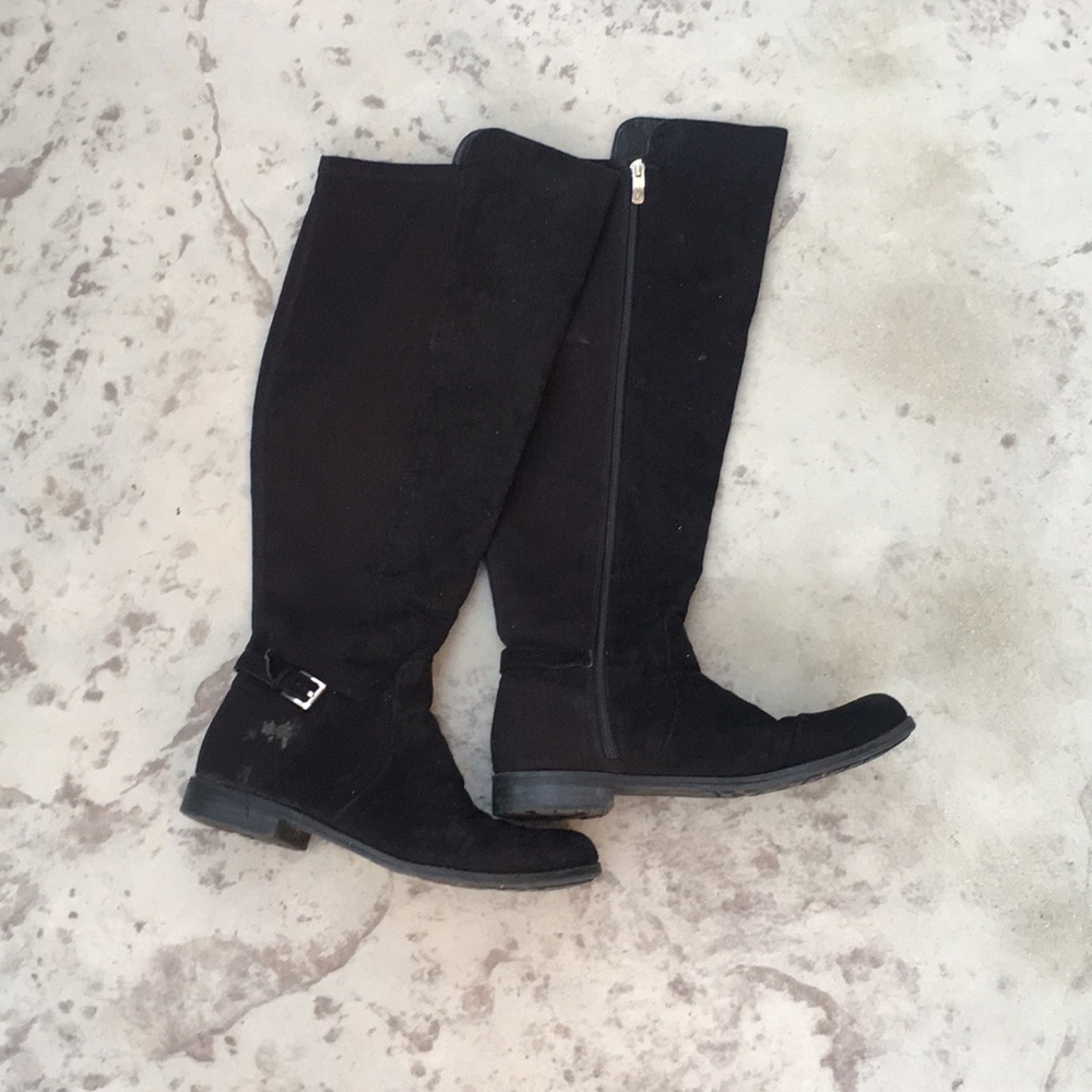 Black knee high boots size 9